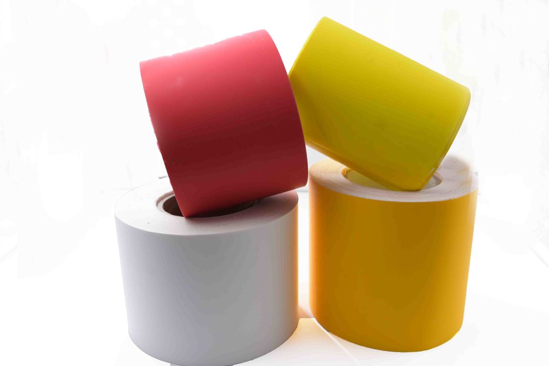 Polyester PET Tamper Evident Material Anti - Counterfeit Tape Orange / Green