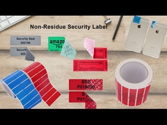 पैकिंग के लिए पीईटी टिकाऊ छेड़छाड़ प्रूफ सील स्टिकर शून्य खुला सुरक्षा लेबल