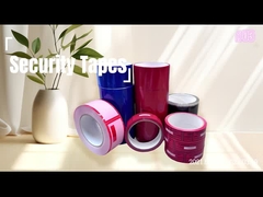 अति सुरक्षित उत्पाद सुरक्षा के लिए विश्वसनीय लाल छेड़छाड़ सबूत टेप